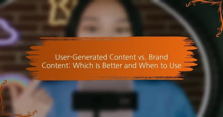 사용자 생성 콘텐츠 vs. 브랜드 콘텐츠: 어느 것이 더 나은가 및 언제 사용할지